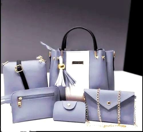 6-in-1 Premium Handbag Set | Tote, Shoulder, Crossbody & Wallet Combo