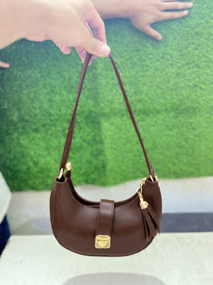 Luxury Bag Combo Stylish Bag Set with 12 Scrunchies, 12 Fake Nails & Elegant Watch – Perfect Gift Combo